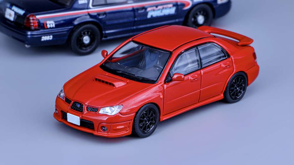 Rollin&Furuya 1:64 Subaru Sti+Ford CV Atlanta Police # 2883 Car Set Diecast Toys Car Models Miniature Hobby Collectible Gifts