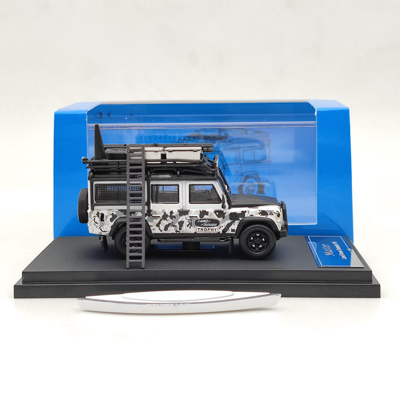 New Master 1:64 Land Rover Defender Gulf Camping Camouflage Diecast Toys Car Models Miniature Vehicle Hobby Collection Gifts