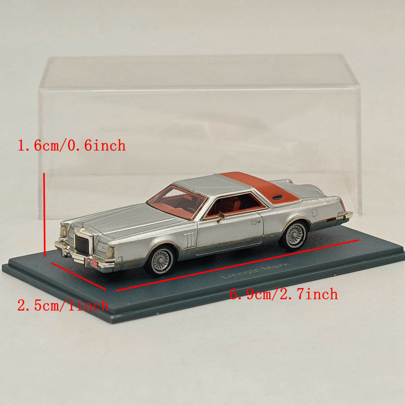 NEO SCALE MODELS 1/87 Lincoln Continental Mark V Resin Car Limited Silver