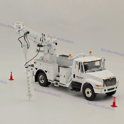 1:34 First lnternational DuraStar Digger Derrick Asplundh Construction Diecast