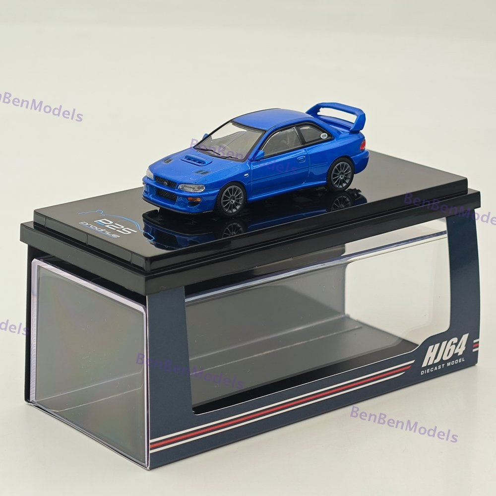 1/64 Hobby Japan Prodrive P25 2023 Impreza 22B Blue Diecast Metal Car