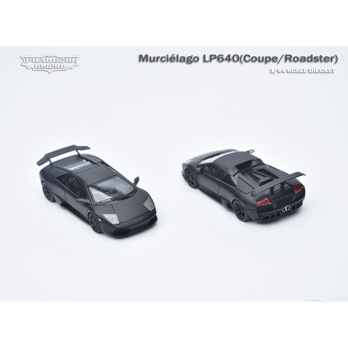 Phantom Knight PK Murciélago LP640 Bat Chengdu Auto Show 1:64 Alloy Open Cover Car Model Gifts