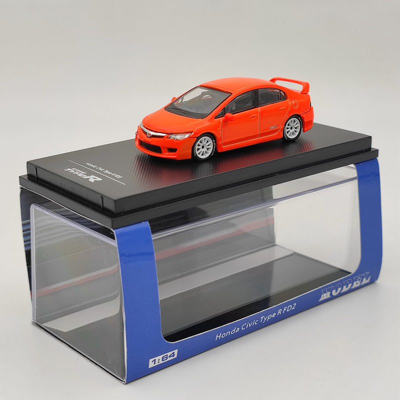 1:64 Honda Civic Type R FD2 Diecast Toys Car Models Collection Gifts