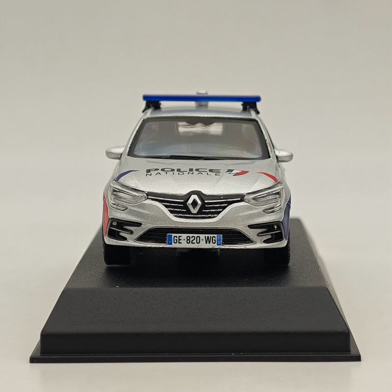 1/43 Norev Renault Megane Estate 2022 "Police Nationale" Silver Diecast Model