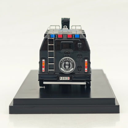 The Art of Model 1:64 F550 Super Duty Anty-Riot Personnel Carrier Black SWAT Livery Diecast Model Car