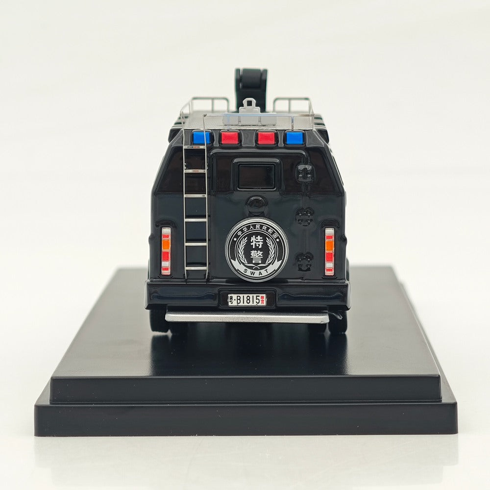 The Art of Model 1:64 F550 Super Duty Anty-Riot Personnel Carrier Black SWAT Livery Diecast Model Car
