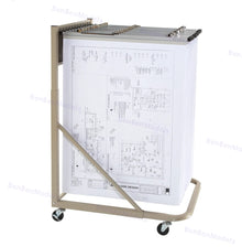 Heavy Duty Mobile Blueprint Storage Rack MRWH - 12 Pivot Brackets, Locking Casters, Adjustable --US in stocks