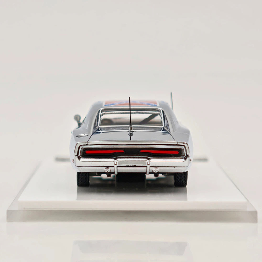 Limited Chrome Silver Edition 1:64 General Lee Charger Mini Forge Diecast Model Car