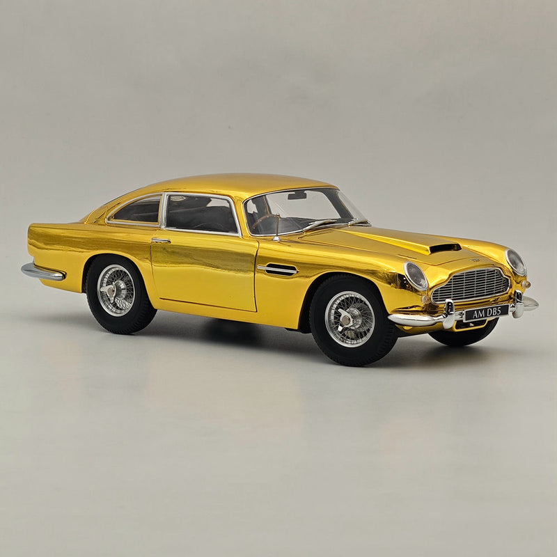 1/18 Aston Martin DB5 James Bond 007 (Chrome Gold) Diecast Car Model Collection