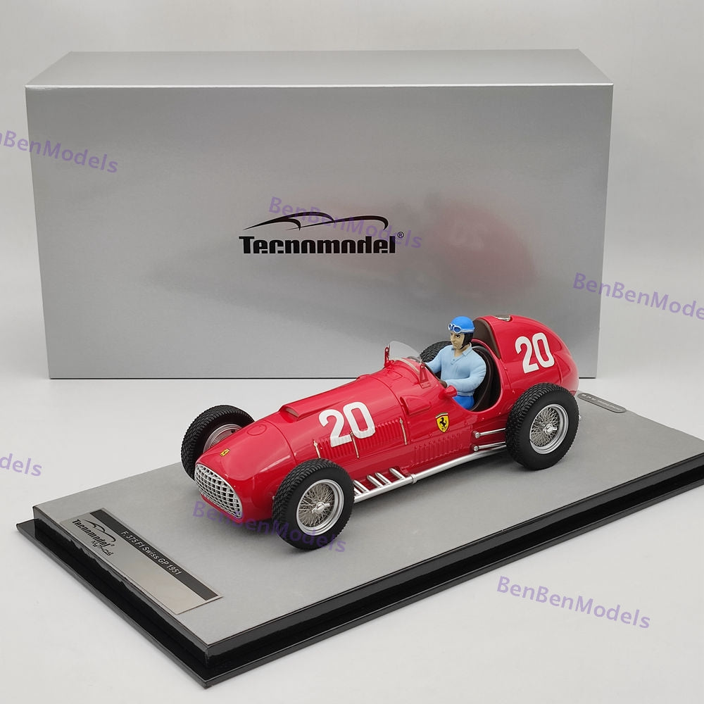 1/18 Tecnomodel Mythos Series Ferrari 375 F1 #20 Swiss GP 1951 A.Ascari Resin