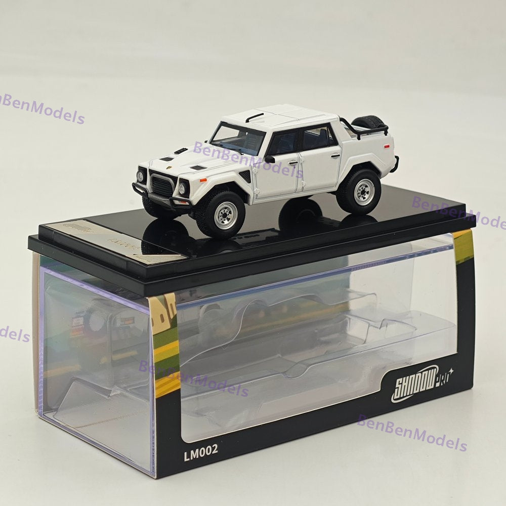 1:64 Shadow Pro LM002 SUV LHD Pearl White Diecast Metal Car Limited