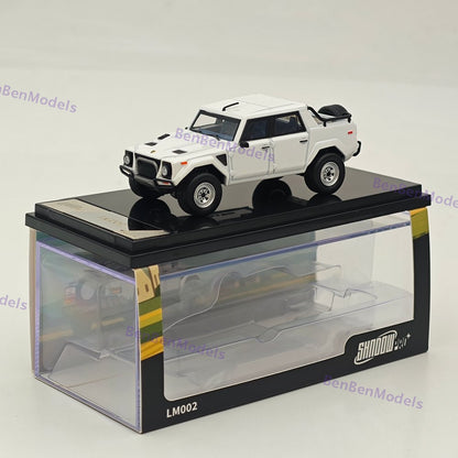 1:64 Shadow Pro LM002 SUV LHD Pearl White Diecast Metal Car Limited