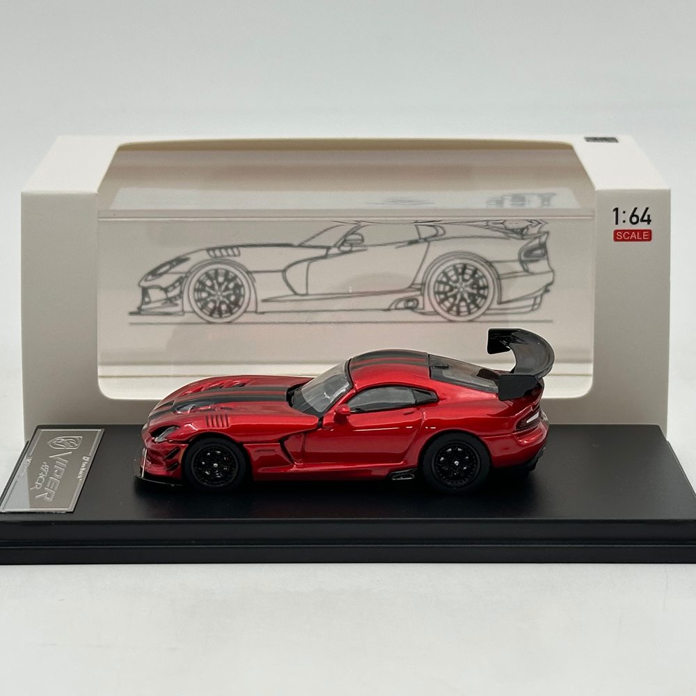 Hone Model 1/64 Viper MK3 ACR Magnetic Hood Racing Sports Diecast Model Car