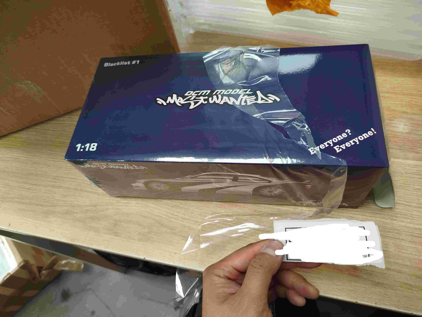 DCM 1:18 BMW M3 GTR E46 2001 Need For Speed Metal w/1/87 Keychain Diecast Blue Used--Available in UK - Purchase only from UK addresses