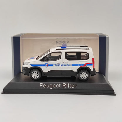 1/43 Norev Peugeot Rifter 2019 Police Municipale Diecast Models Car Collection Toys Gift