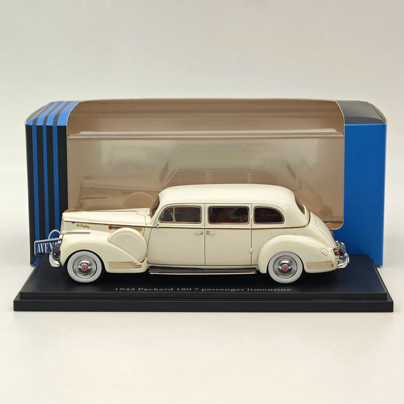 1/43 AutoCult Avenue 43 Packard 180 7 passenger limousine 1942 White Model Car