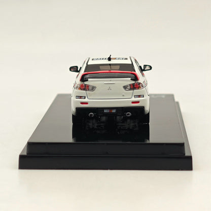 Mitsubishi Lancer Evolution X Ralliart, échelle 1/64, couleur blanche, HJ644053RA 
