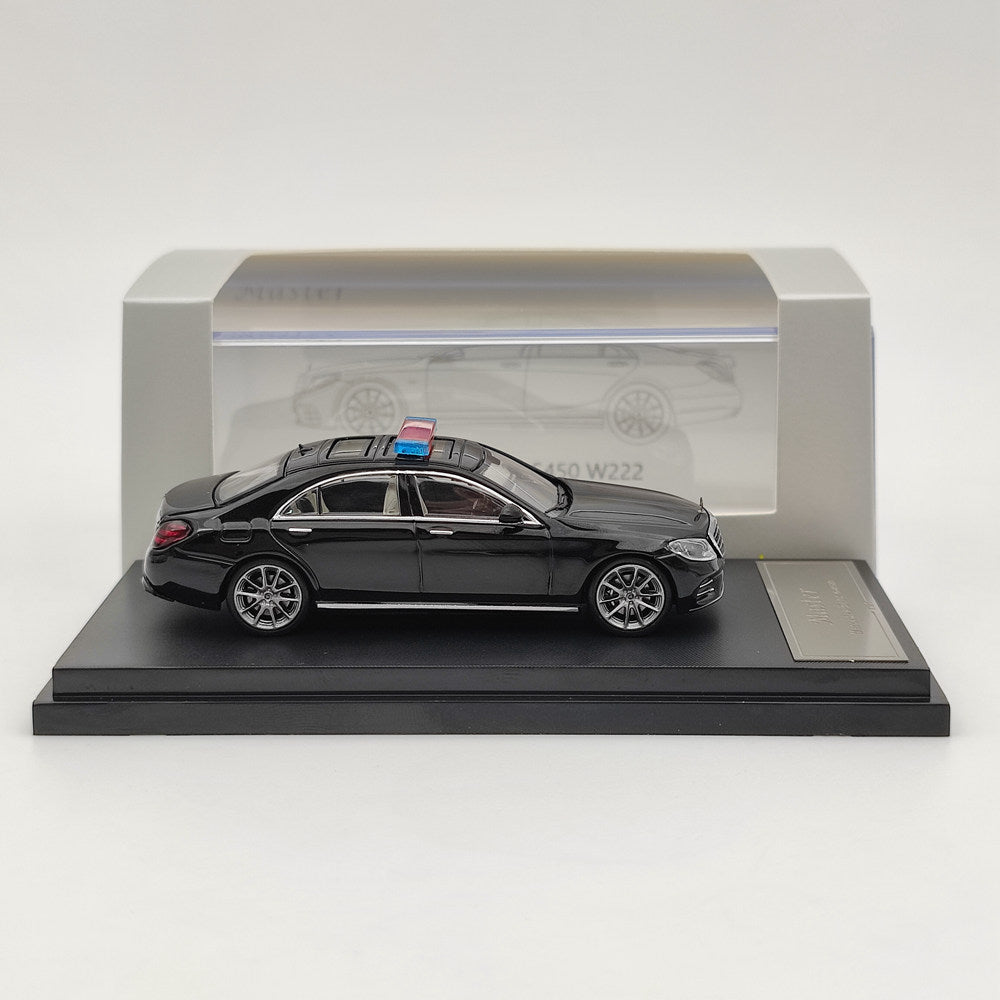 Voiture de police Mercedes-Benz S450 W222 1:64 Master Diecast Toys Modèles Collection Cadeaux 