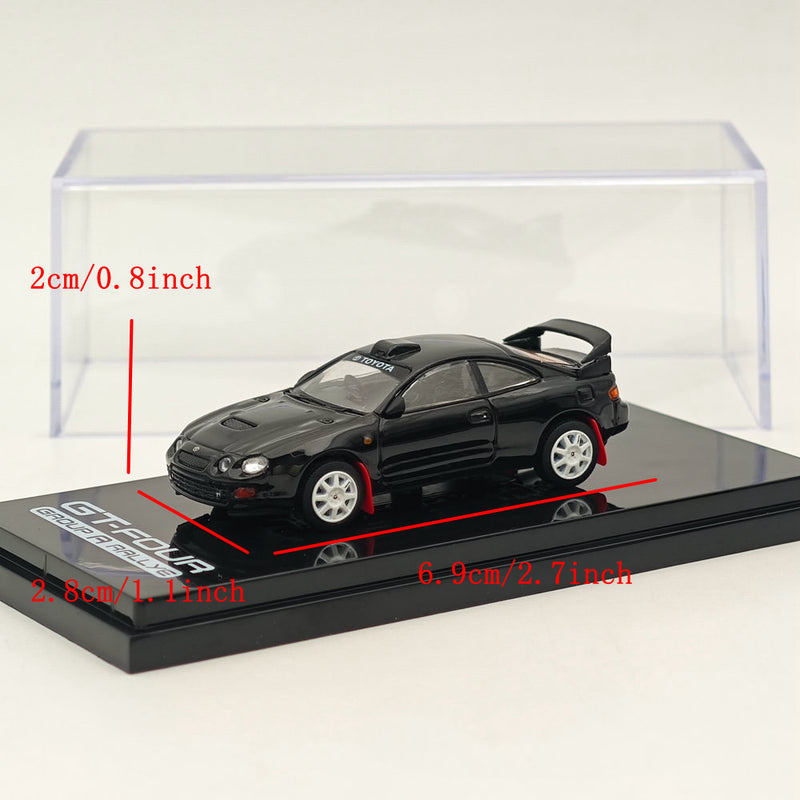 Hobby Japan 1/64 Toyota CELICA GT-FOUR WRC Edition ST205 Customized Ver 8 Spokes HJ641064CBK Black Diecast Models Car Collection