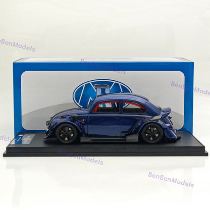 1/18 Volkswagen VW Beetle RWB Robert Design Blue Resin Car Model Limited Edition