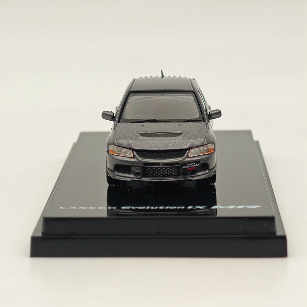 Hobby Japan 1:64 Lancer GSR Evolution IX MR with Engine Display Model Medium Purplish Gray Mica HJ647054MP Diecast Model Car Limited Collection