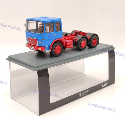 NEO 1/43 MAN 16304 F7 1968 Tractor Truck Blue Resin Model Car Limited Collection