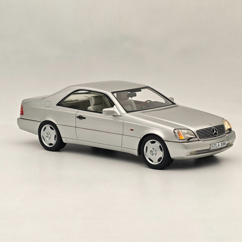 Cult 1/18 Mercedes Benz 600 SEC C140 1992 Resin Model Car Collection Silver