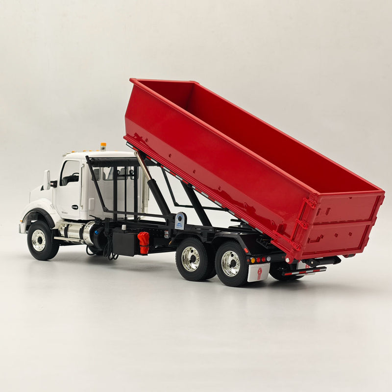 FIRST 1/34 KENWORTH T880 WITH TUB-STYLE ROLL-OFF CONTAINER Red 10-4251 Truck