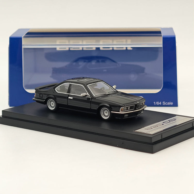 1/64 STREET WARRIOR BMW E24 6 Series 635 CSI Black Diecast Models Car Collection