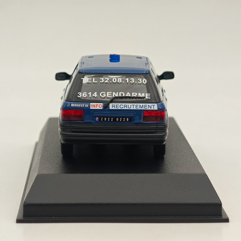 1/43 Norev Renault 21 Nevada 1992 Gendarmerie France Diecast Model Cars Blue