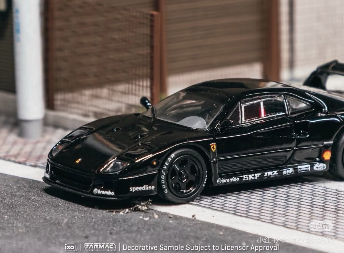 Tarmac Works 1/64 for F40 Black Cool Car Show Limited Diecast Toys Model Car Gifts