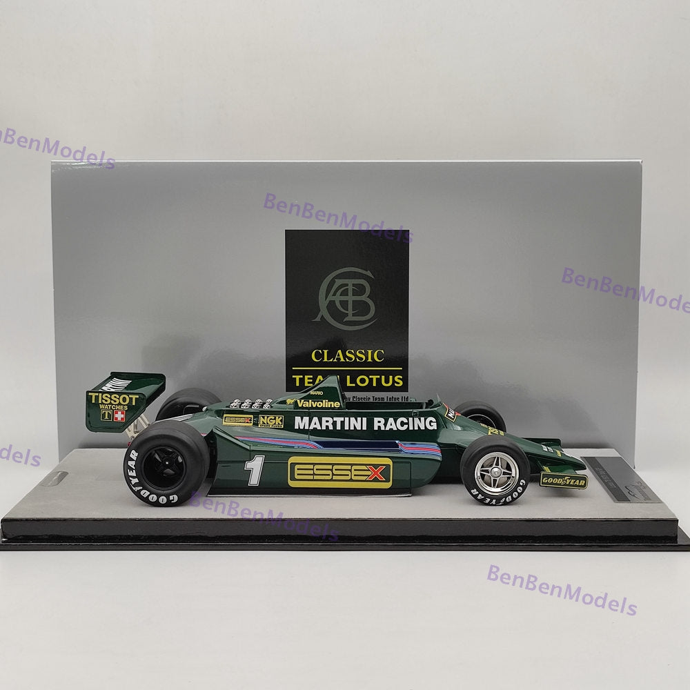 1/18 Tecnomodel Mythos Series Lotus 79 1979 ltaly GP Car #1 Mario Andretti Green
