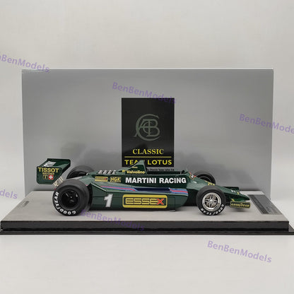 1/18 Tecnomodel Mythos Series Lotus 79 1979 ltaly GP Car #1 Mario Andretti Green