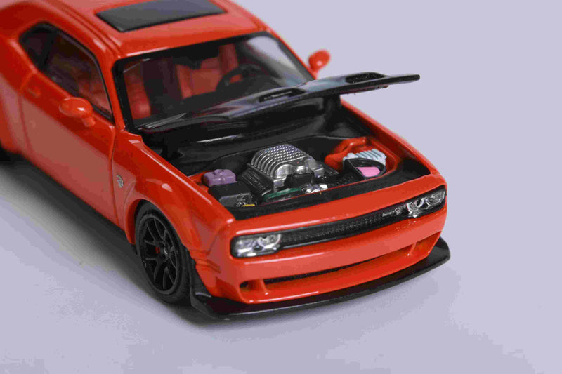 Stance Hunters 1/64 Dodge SRT Hellcat red & black Diecast Models Car Collection