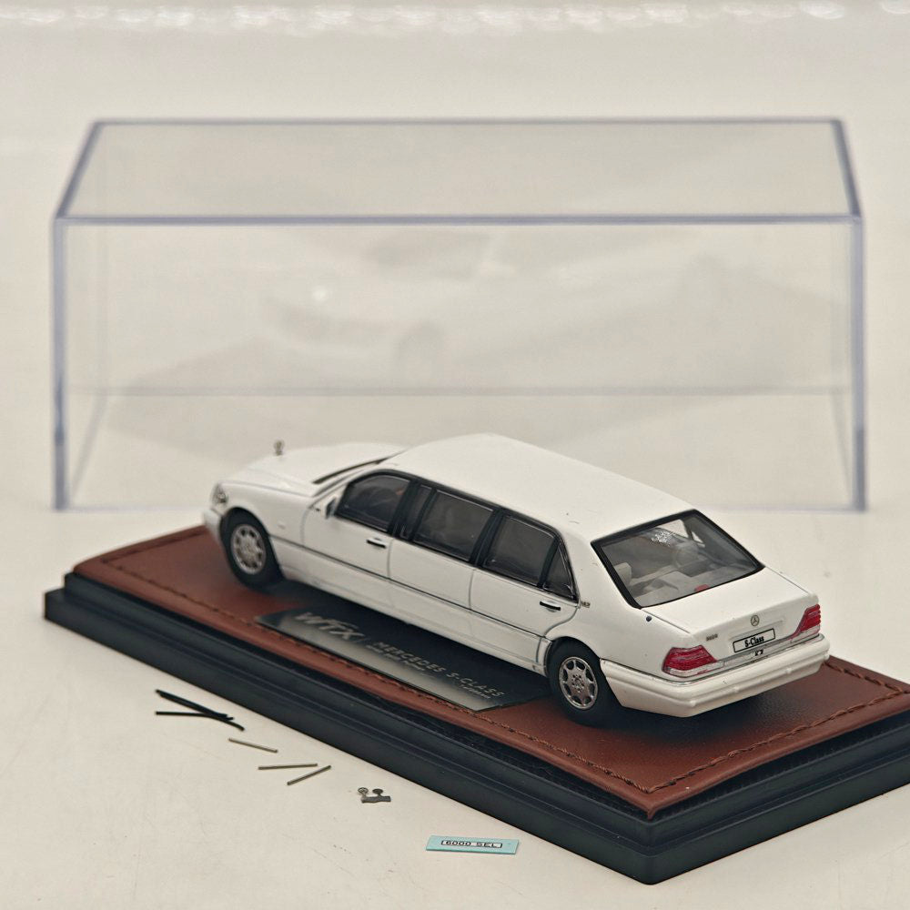 WTX 1 64 W140 S600 Stretch Limousine Black Diecast Model Collectible Display Car