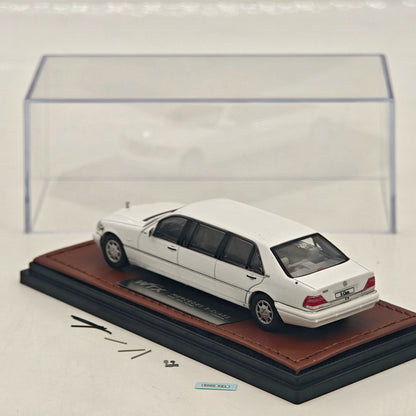 WTX 1 64 W140 S600 Stretch Limousine Black Diecast Model Collectible Display Car