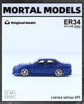 Pre-sale Mortal & OM 1:64 Nissan ER34 uras SKYLINE Miniature Diecast Toys Car Models Hobby Collection Gifts Limited 699