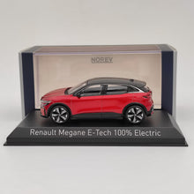 1/43 Norev Renault Megane E-Tech 100% Electric 2022 Red Diecast Models Car Toys Gift