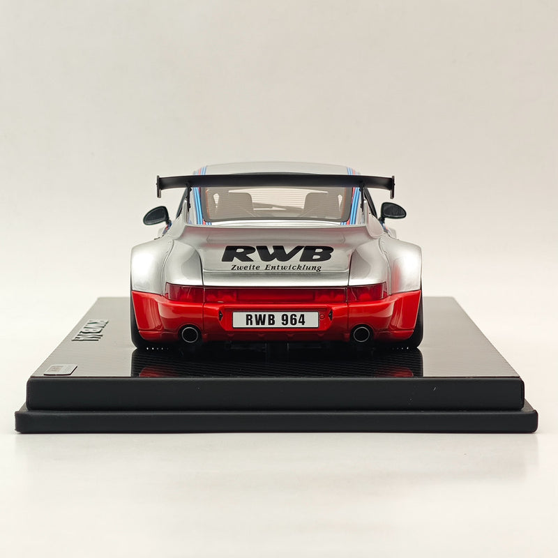 *RARE* 1/18 TGM Model RWB Porsche 911 964 Silver/Orange Resin Collection Car