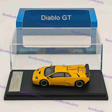 1:64 SH Yellow Diablo GT 1998 Racing Sports Model Diecast Models Car Limited
