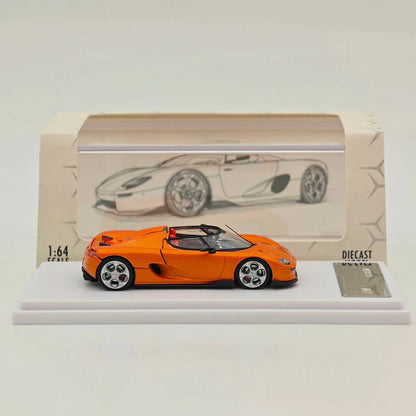 Rhino Model RM 1:64 CC850 Orange Super Racing Sports Model Diecast Metal Car