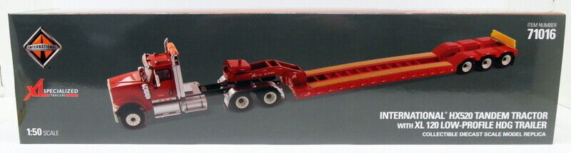 DM 1/50 Scale 71016 International HX520 Tandem XL120 Trailer Diecast Model Truck