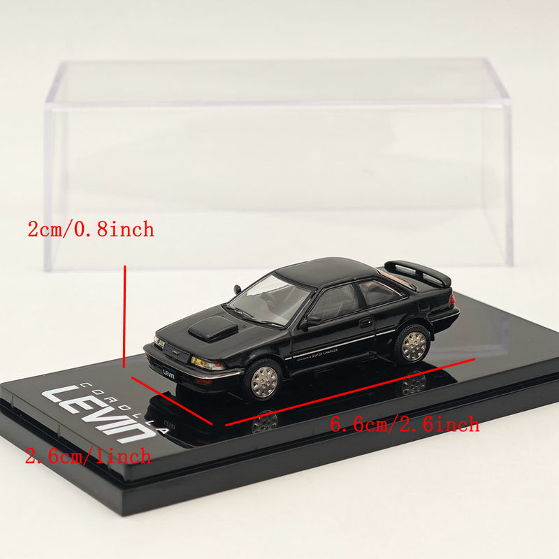 Hobby Japan 1/64 Toyota COROLLA LEVIN GT-Z AE92 Black Metallic HJ643059ZBK Diecast Model Car Limited Collection