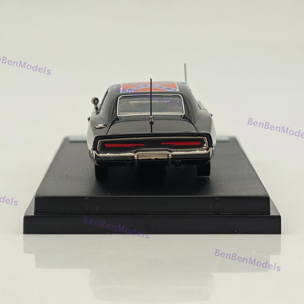 1:64 Mini Forge 1969 Charger General Lee Black Diecast Metal Car Limited