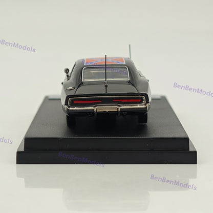1:64 Mini Forge 1969 Charger General Lee Black Diecast Metal Car Limited