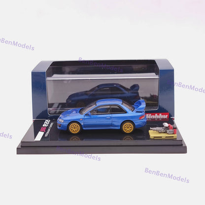 1/64 Hobby Japan Subaru Impreza 22B STi Version GC8 With Engine HJ641041BL Blue