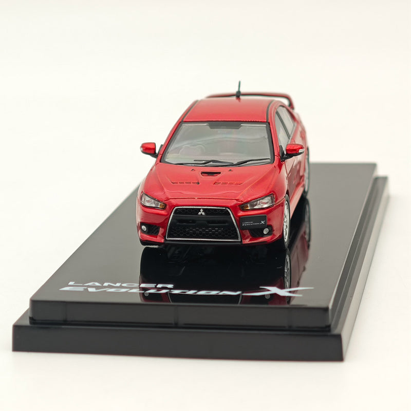 Hobby Japan 1/64 Mitsubishi Lancer Evolution X Phantom Red Metallic HJ641053AR Diecast Model Car Limited Collection