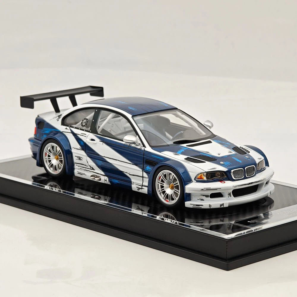 Prévente SW 1:18 M3 GTR E46 Need For Speed Édition Limitée Maquette de Voiture en Résine Cadeaux de Collection