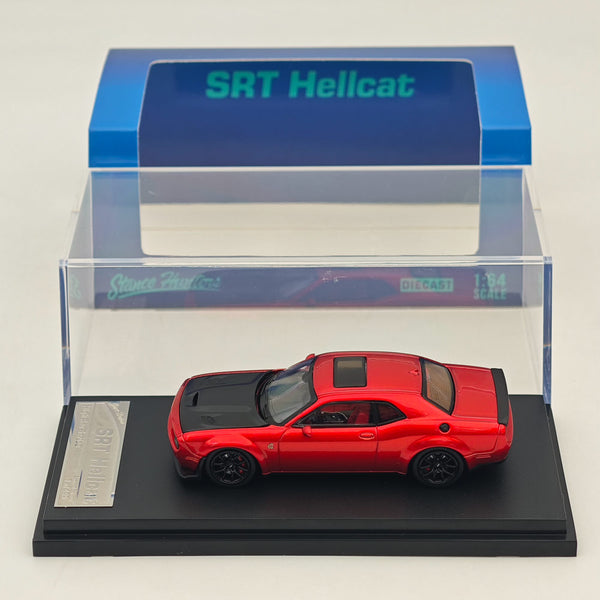 1:64 SH Dodge SRT Hellcat Hood Opens Diecast Models Car Collection Red