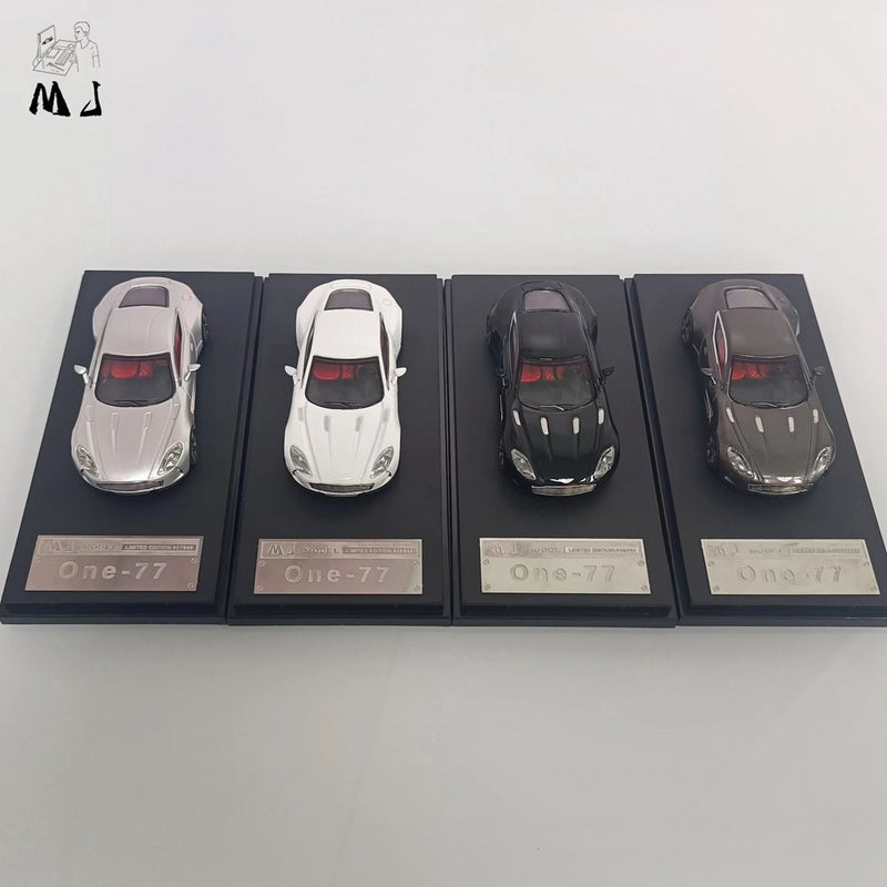 MJ 1/64 Aston Martin ONE77 Alloy Diecast Toys Car Models Miniature Hobby Collection Gifts Limited 999